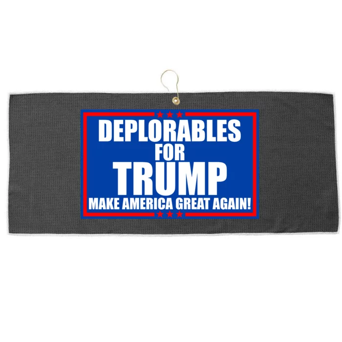 Deplorables For Trump Make America Great Again Large Microfiber Waffle Golf Towel