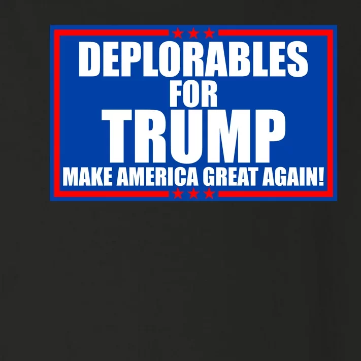 Deplorables For Trump Make America Great Again Toddler Long Sleeve Shirt