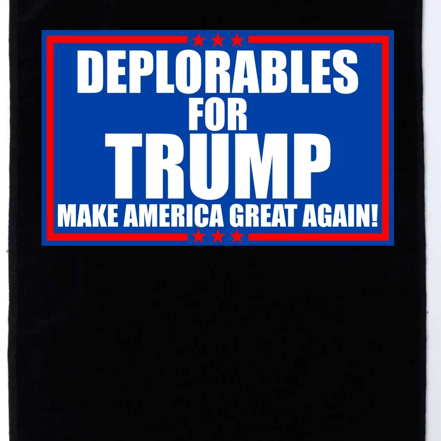 Deplorables For Trump Make America Great Again Platinum Collection Golf Towel