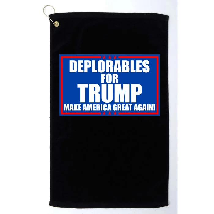 Deplorables For Trump Make America Great Again Platinum Collection Golf Towel