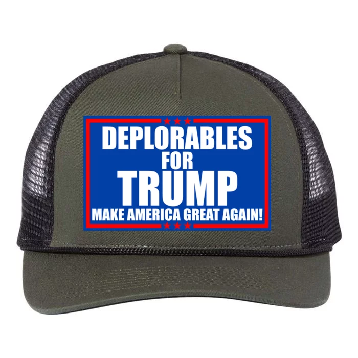 Deplorables For Trump Make America Great Again Retro Rope Trucker Hat Cap