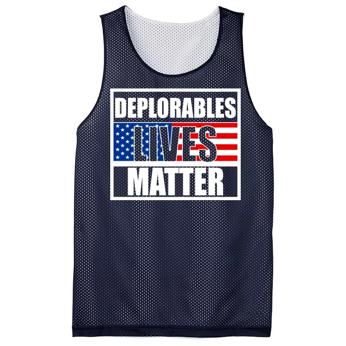 Deplorables Lives Matter USA Vote Trump 2020 Mesh Reversible Basketball Jersey Tank