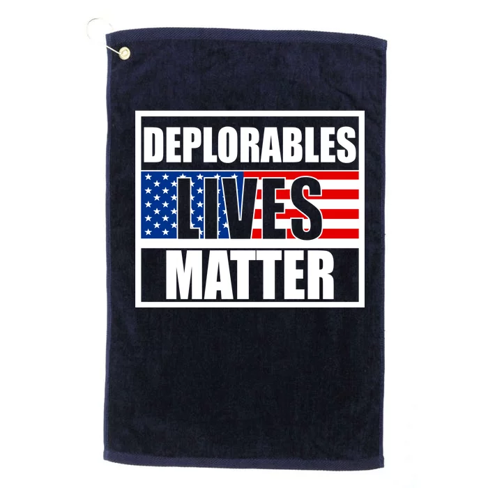 Deplorables Lives Matter USA Vote Trump 2020 Platinum Collection Golf Towel