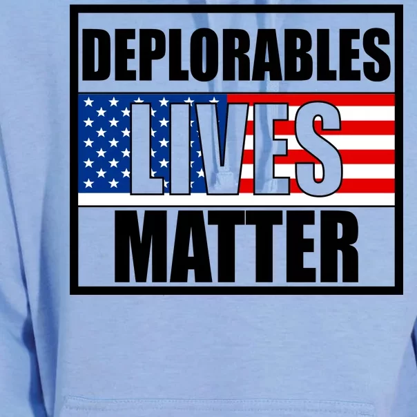 Deplorables Lives Matter USA Vote Trump 2020 Unisex Surf Hoodie