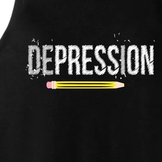 Depression Pencil Ladies Tri-Blend Wicking Tank