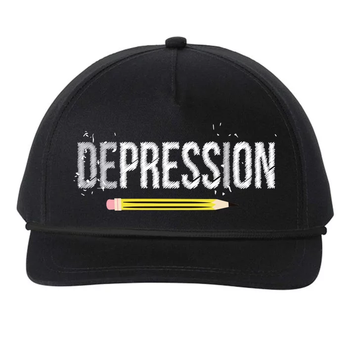 Depression Pencil Snapback Five-Panel Rope Hat