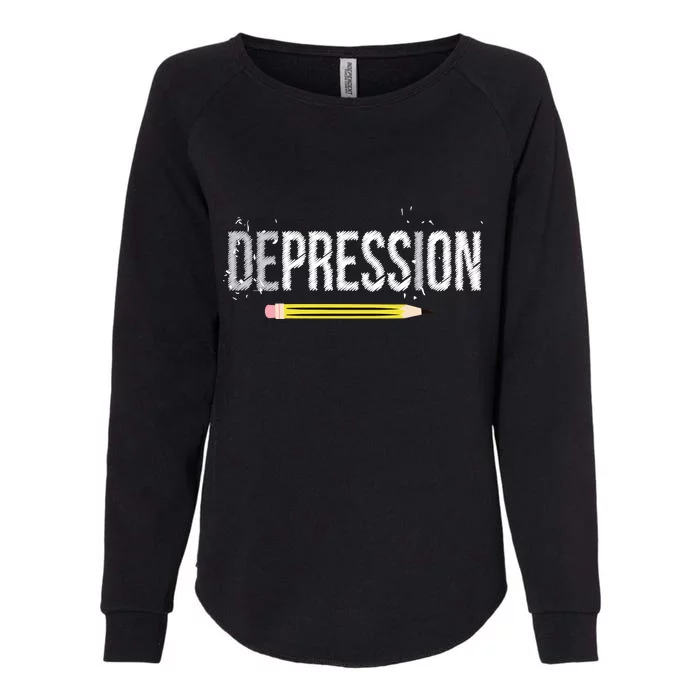 Depression Pencil Womens California Wash Sweatshirt