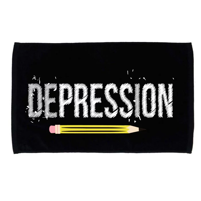 Depression Pencil Microfiber Hand Towel