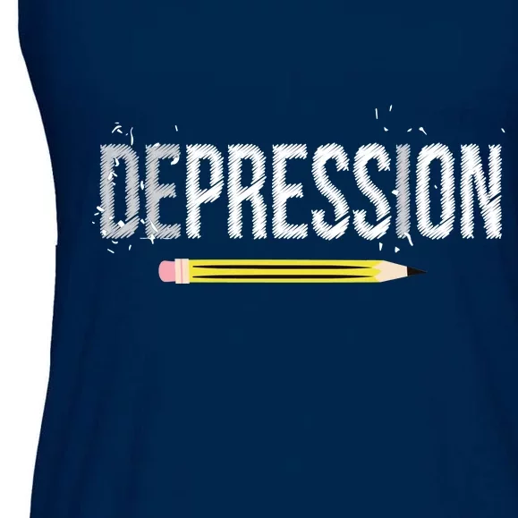 Depression Pencil Ladies Essential Flowy Tank