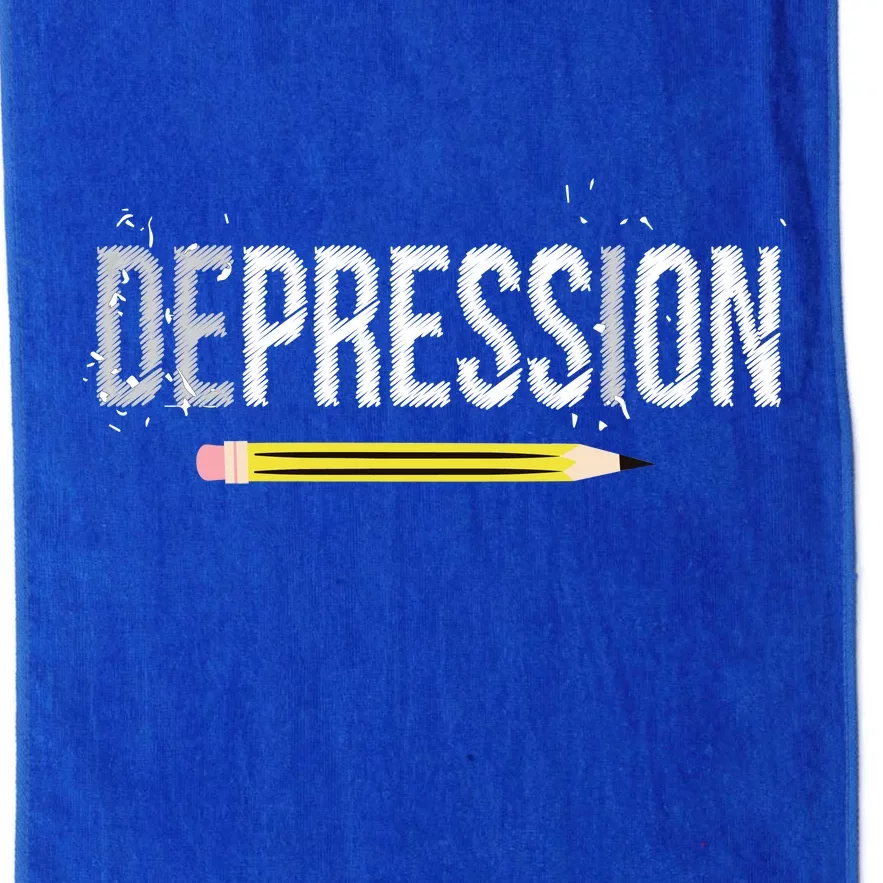 Depression Pencil Platinum Collection Golf Towel