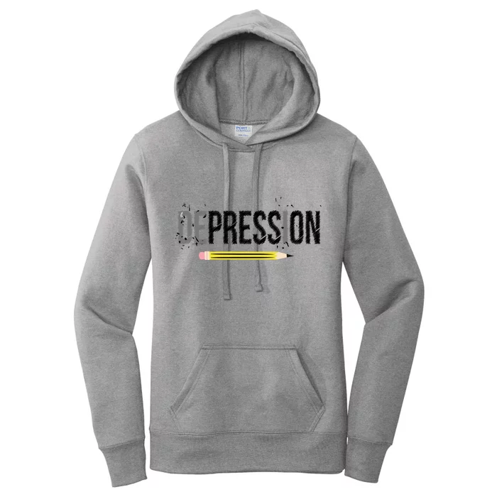 Depression Pencil Women's Pullover Hoodie