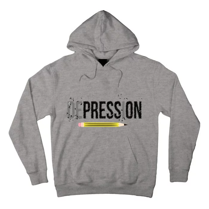 Depression Pencil Tall Hoodie