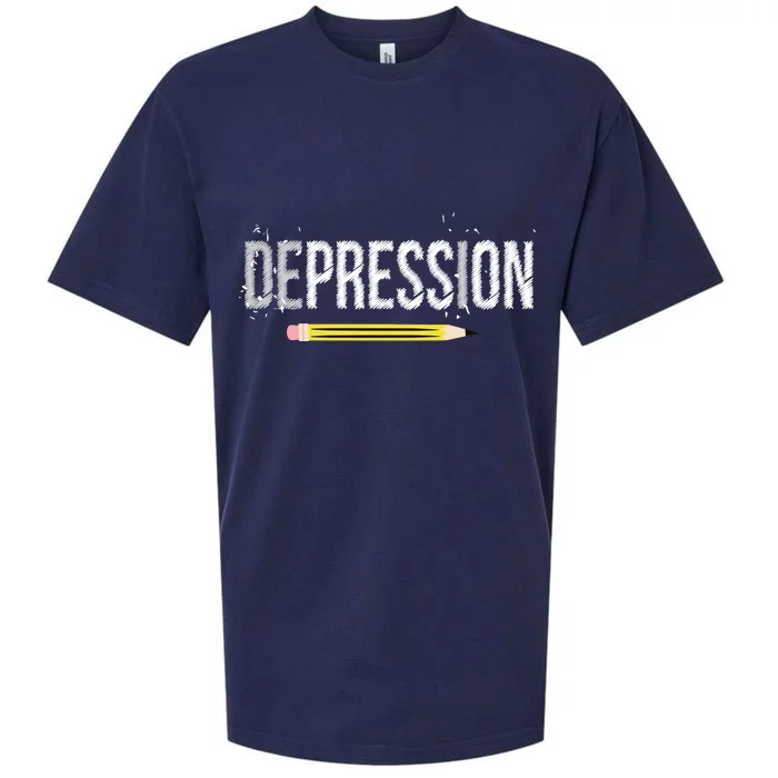 Depression Pencil Sueded Cloud Jersey T-Shirt