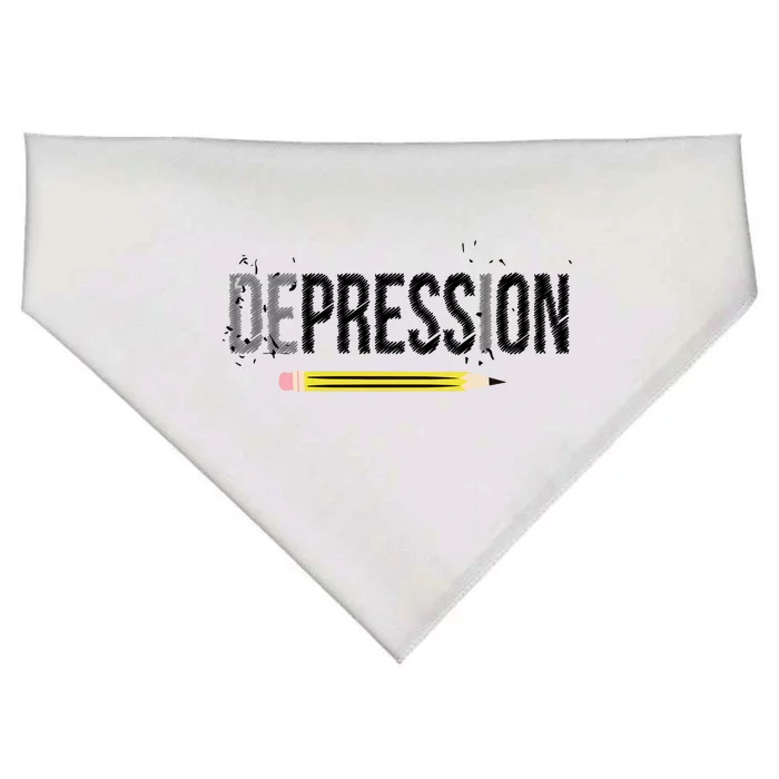 Depression Pencil USA-Made Doggie Bandana