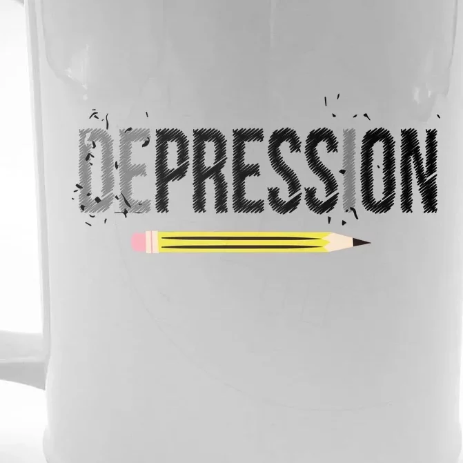 Depression Pencil Front & Back Beer Stein