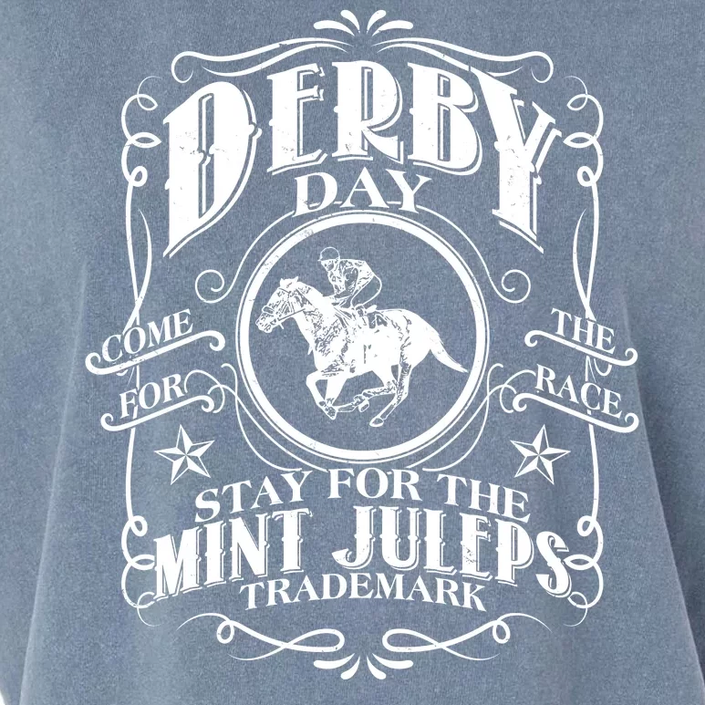 Derby Day Come For The Race Stay For The Mint Juleps Garment-Dyed Women's Muscle Tee