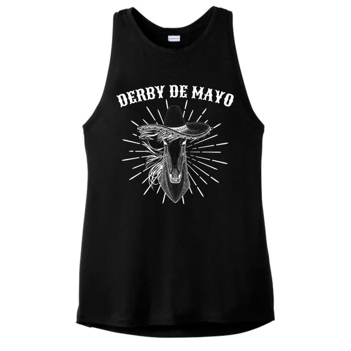 Derby De Mayo Horse Ladies Tri-Blend Wicking Tank