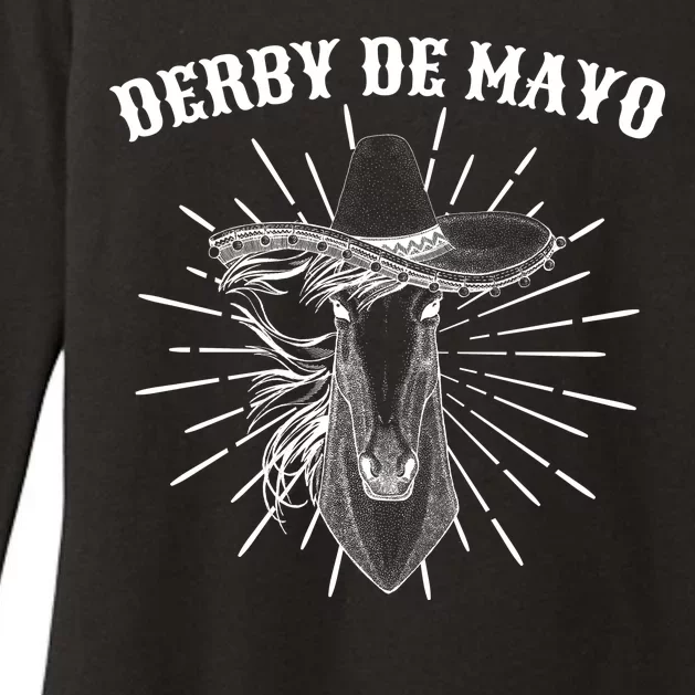 Derby De Mayo Horse Womens CVC Long Sleeve Shirt