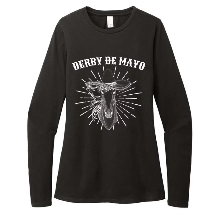 Derby De Mayo Horse Womens CVC Long Sleeve Shirt