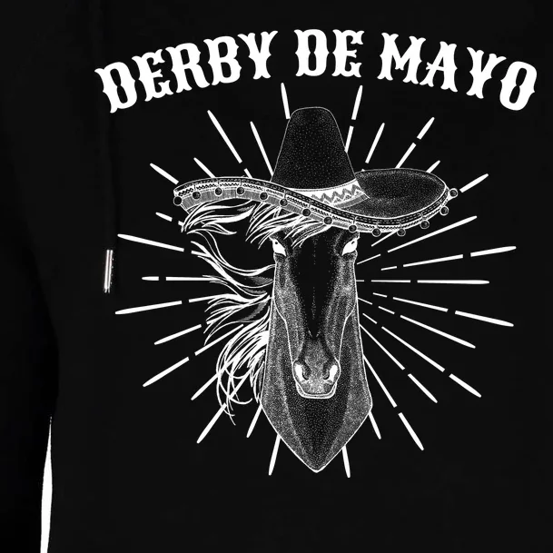 Derby De Mayo Horse Womens Funnel Neck Pullover Hood