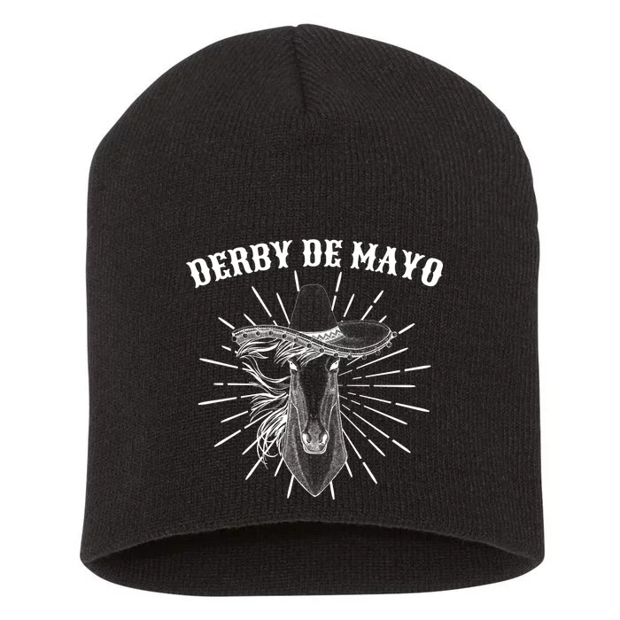 Derby De Mayo Horse Short Acrylic Beanie