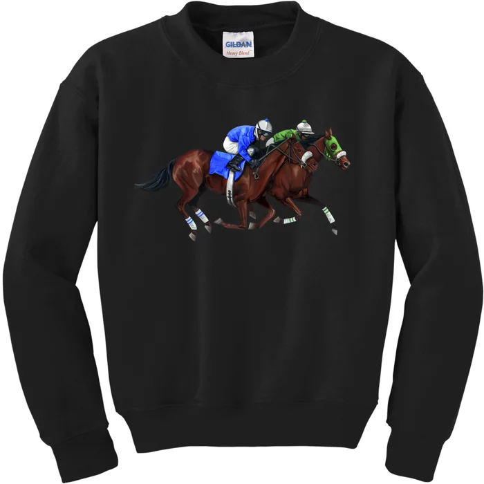 Derby Horse Racing Kids Sweatshirt