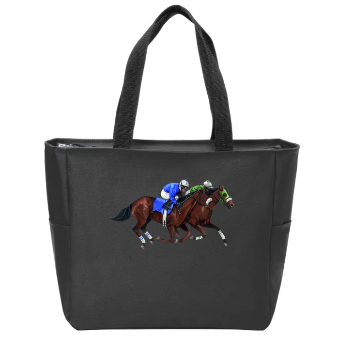 Derby Horse Racing Zip Tote Bag