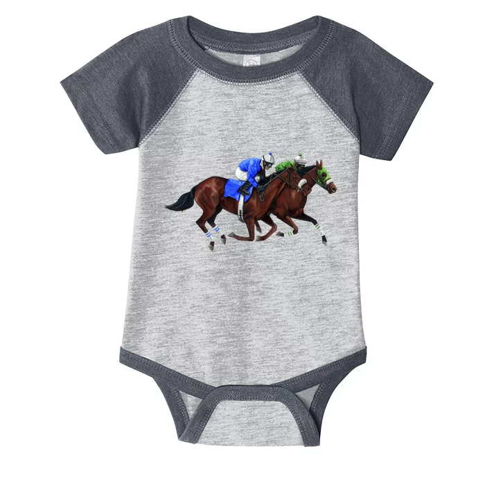 Derby Horse Racing Infant Baby Jersey Bodysuit