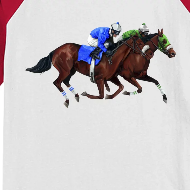 Derby Horse Racing Kids Colorblock Raglan Jersey