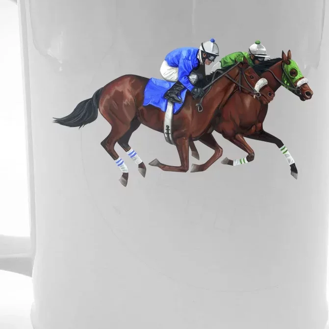 Derby Horse Racing Front & Back Beer Stein