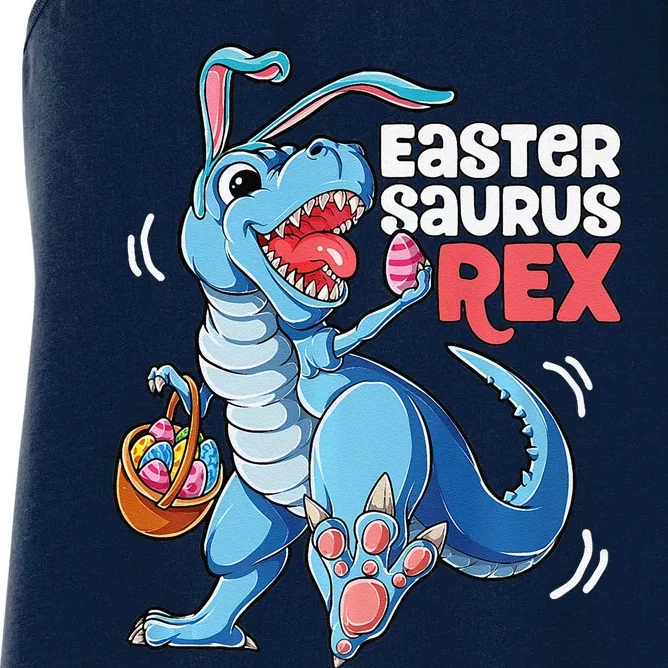 Dinosaur Easter Saurus T Rex Bunny Gifts Egg Premium Women's Racerback Tank