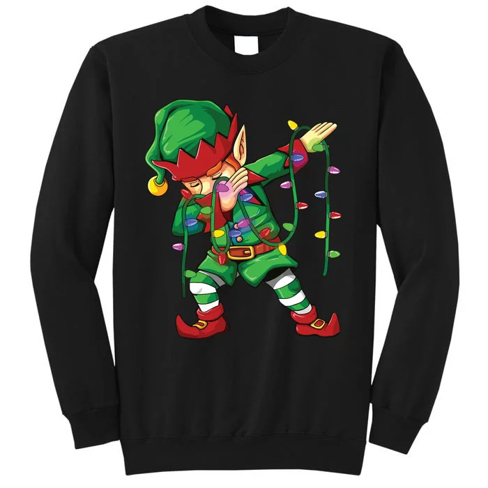 Dabbing Elf Shirts Costume Christmas Squad Tall Sweatshirt