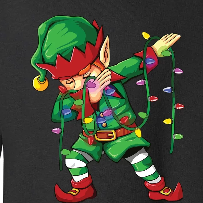 Dabbing Elf Shirts Costume Christmas Squad Toddler Sweatshirt