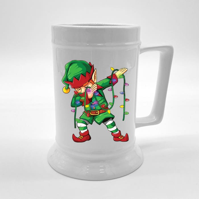 Dabbing Elf Shirts Costume Christmas Squad Front & Back Beer Stein