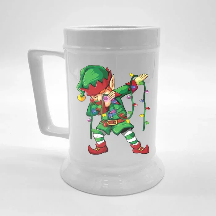 Dabbing Elf Shirts Costume Christmas Squad Front & Back Beer Stein