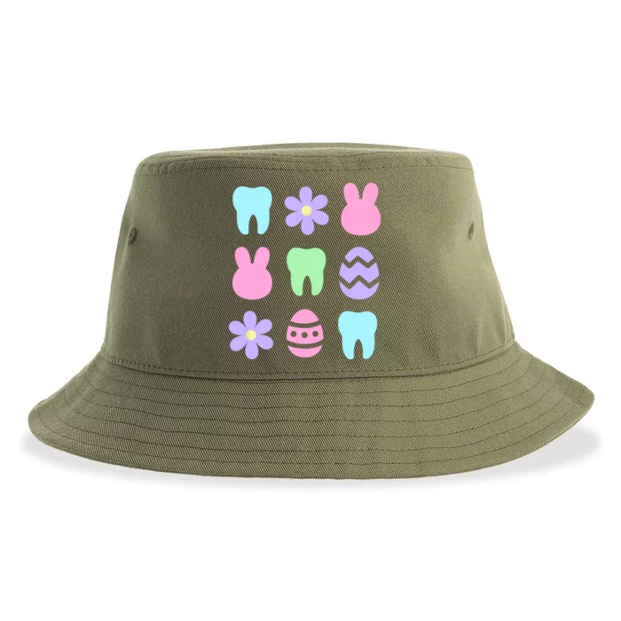 Dental Easter Spring Sustainable Bucket Hat