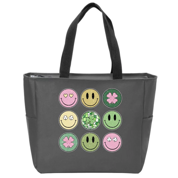 Disco Emoji St Patrick Day Cute Zip Tote Bag