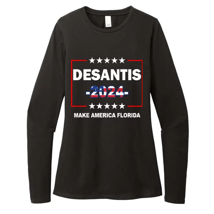 Desaints Make America Florida Womens CVC Long Sleeve Shirt