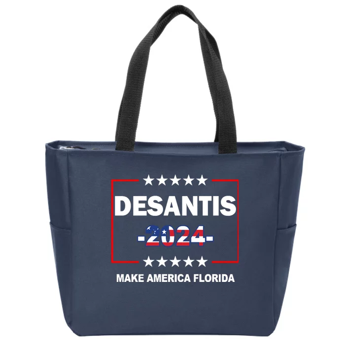 Desaints Make America Florida Zip Tote Bag