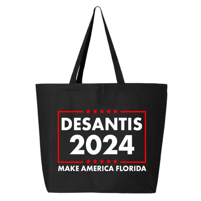 Desantis 2024 Make America Florida Election Logo 25L Jumbo Tote