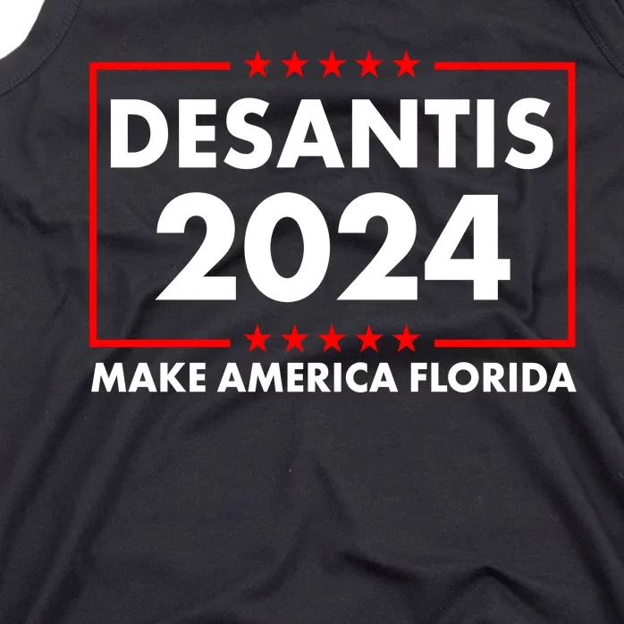 Desantis 2024 Make America Florida Election Logo Tank Top