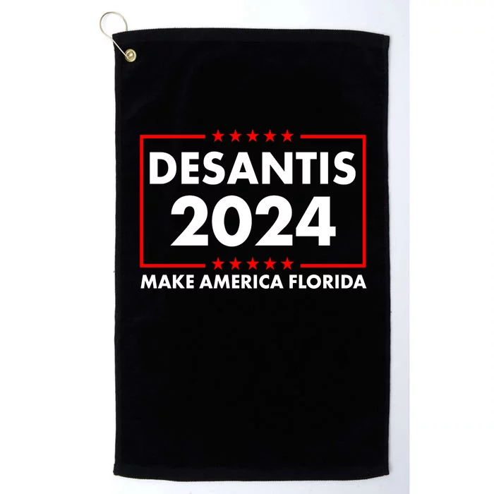 Desantis 2024 Make America Florida Election Logo Platinum Collection Golf Towel