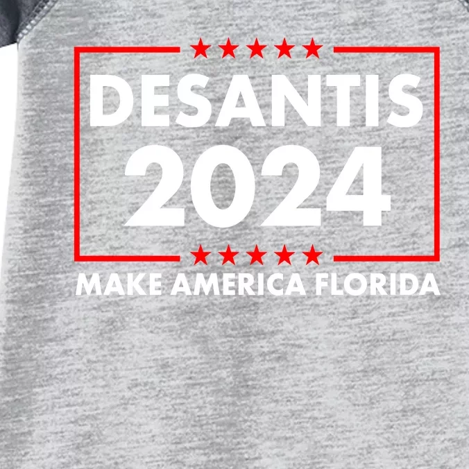 Desantis 2024 Make America Florida Election Logo Infant Baby Jersey Bodysuit