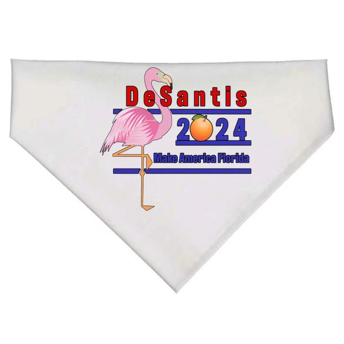 DeSantis 2024 Make America Florida Flamingo USA-Made Doggie Bandana