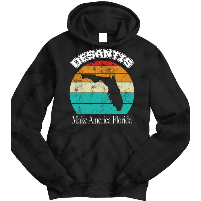 Desantis Make America Florida Again Vintage Tie Dye Hoodie