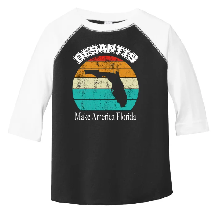 Desantis Make America Florida Again Vintage Toddler Fine Jersey T-Shirt