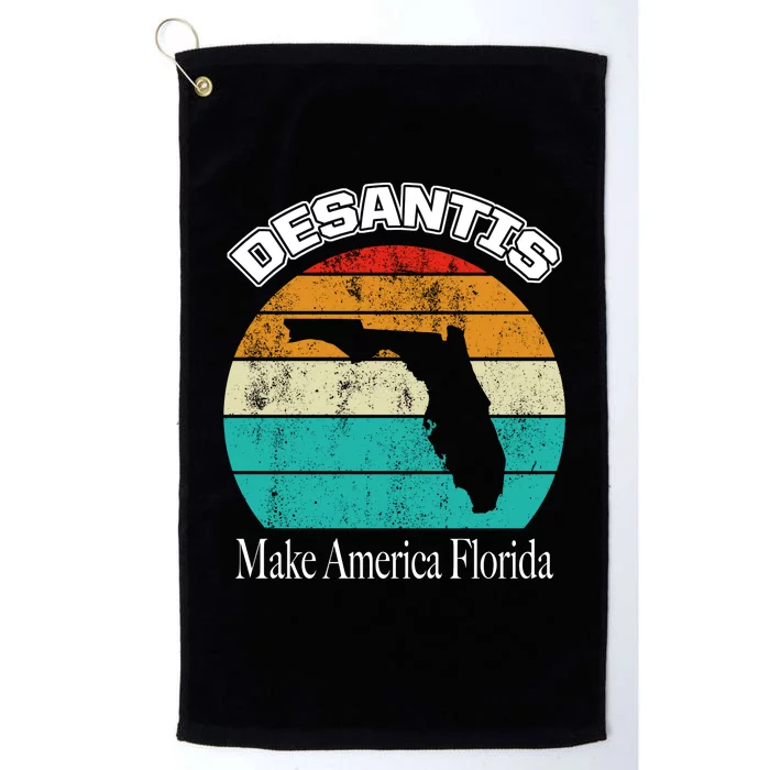 Desantis Make America Florida Again Vintage Platinum Collection Golf Towel