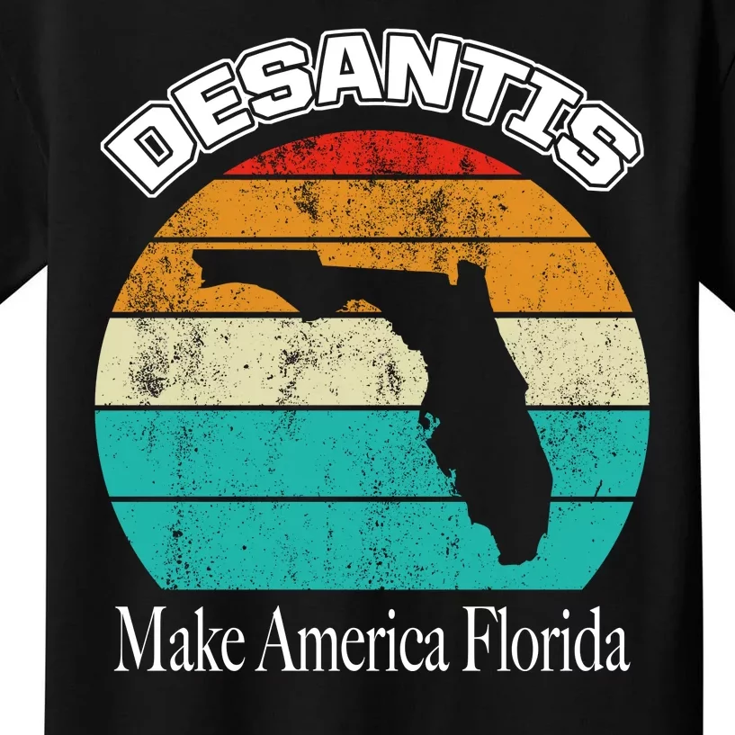 Desantis Make America Florida Again Vintage Kids T-Shirt