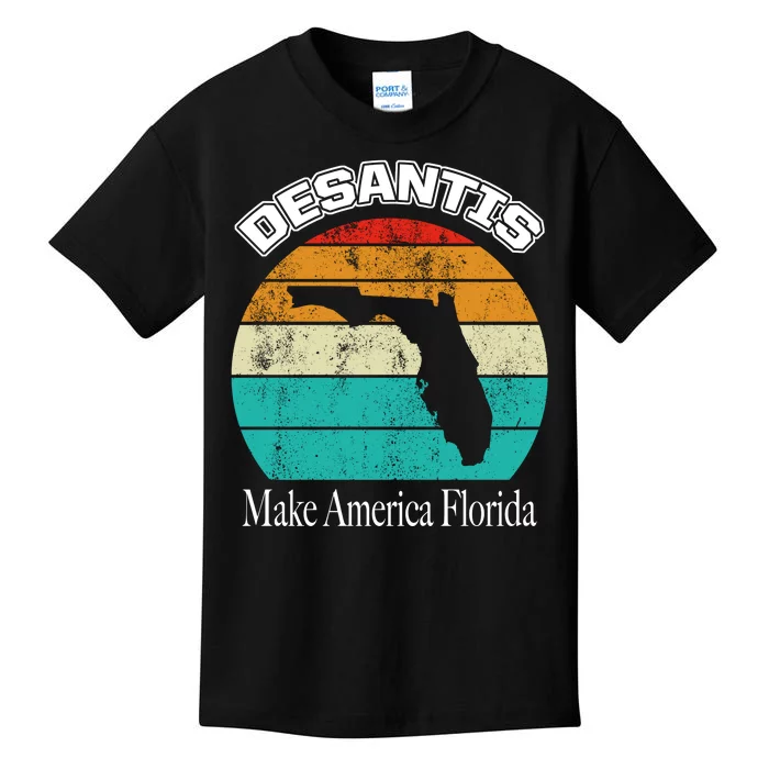 Desantis Make America Florida Again Vintage Kids T-Shirt