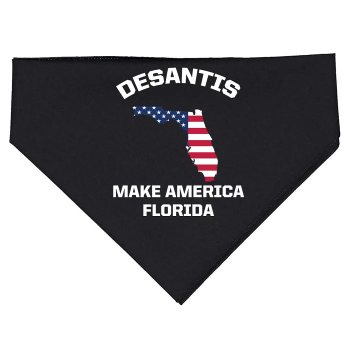 Desantis Make America Florida USA USA-Made Doggie Bandana